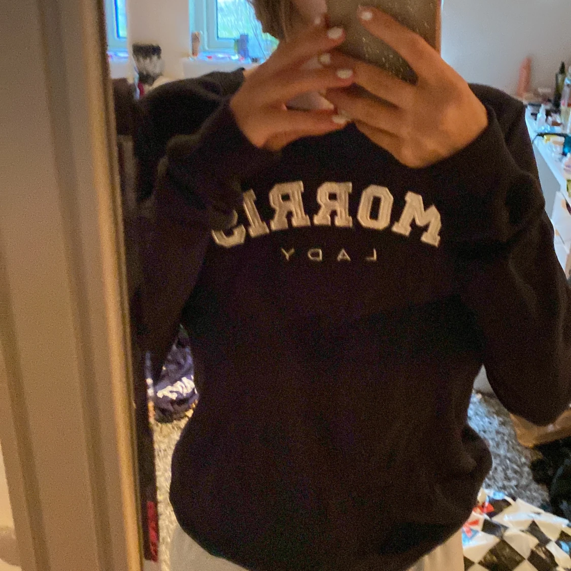 Morris sweatshirt marinblå strl S - 91