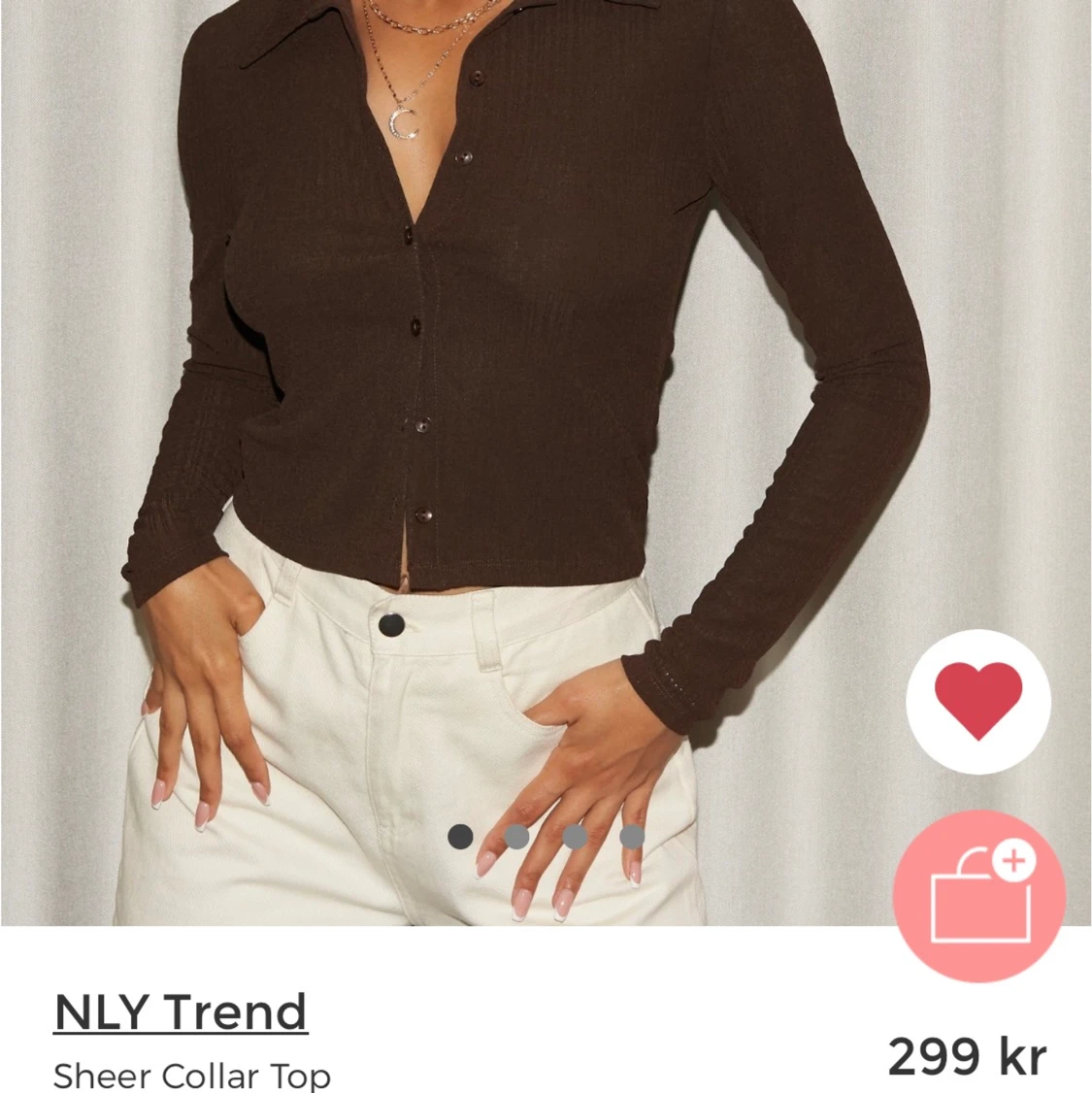 Brun topp från Nelly - 90