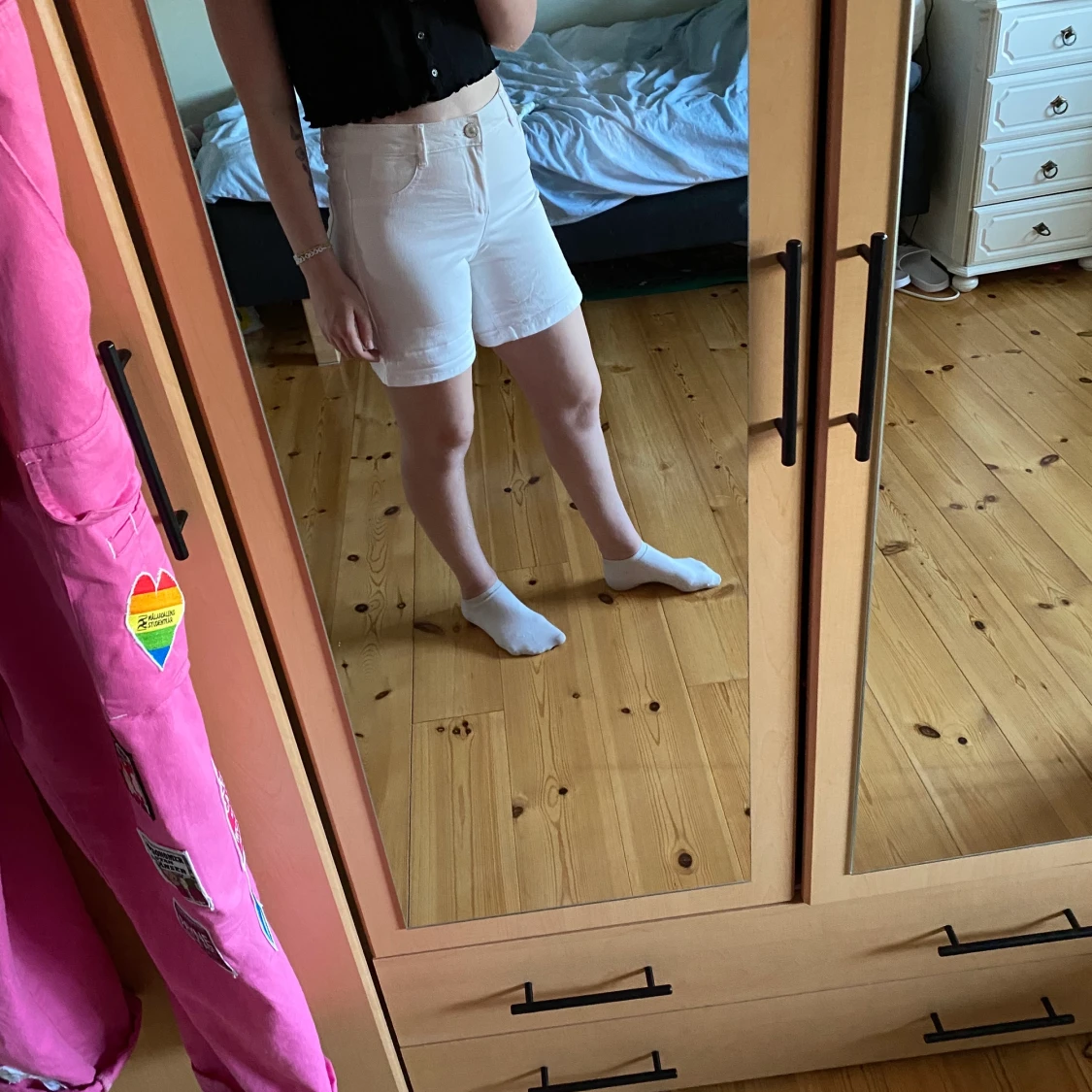 Vita jeansshorts - 91