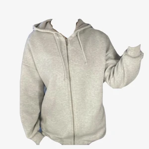 Hoodie med dragkedja  - Grå hoodie med dragkedja, xxs men stor i storleken så passar även xs