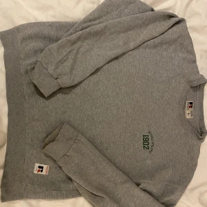 Grå sweatshirt - Jättesnygg grå sweatshirt som går att styla med allt! Strl L men sitter inte överdrivet större än M, perfekt passform💓knappt använd, så säljer endast pga av att jag redan har liknande