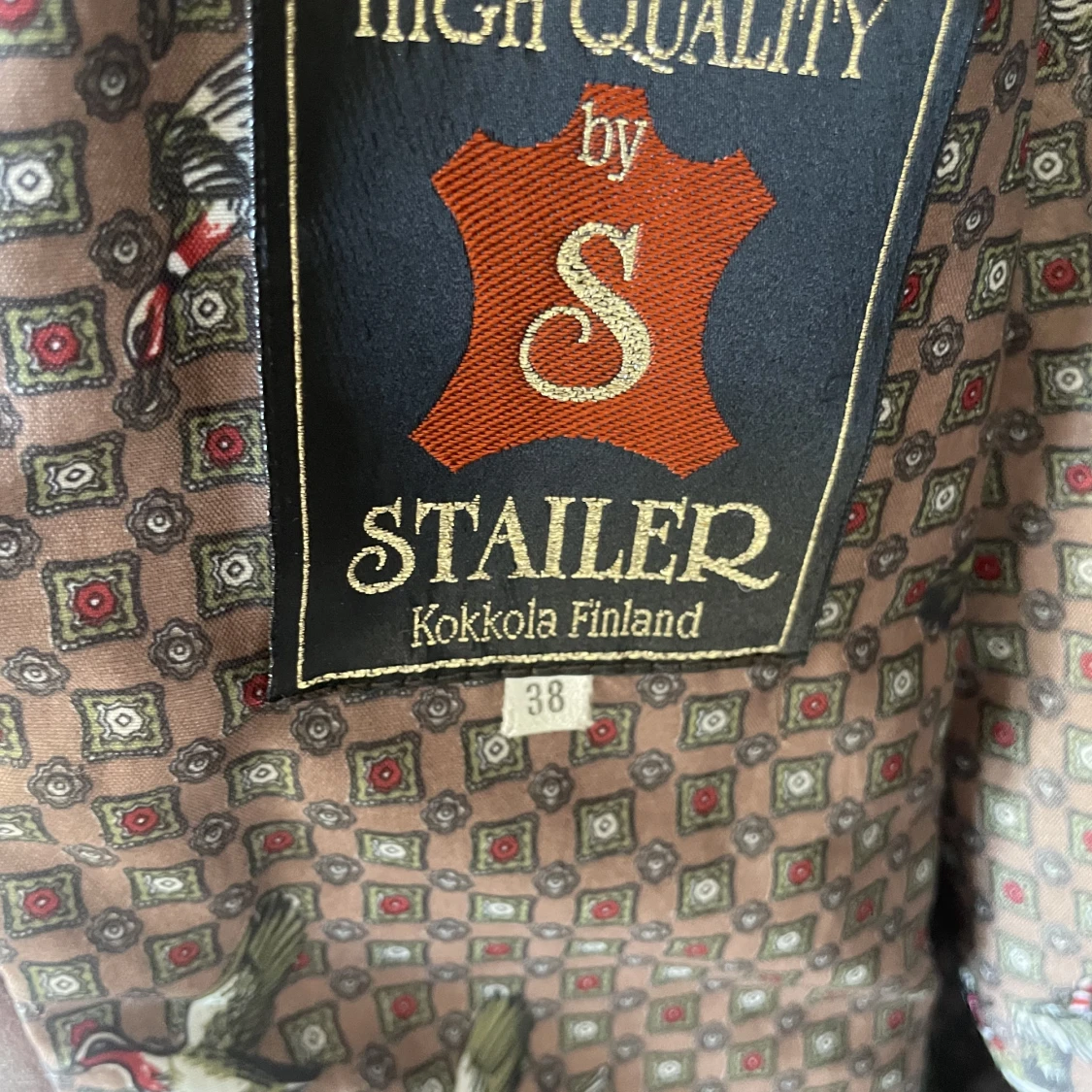 Brun skinnjacka - 91