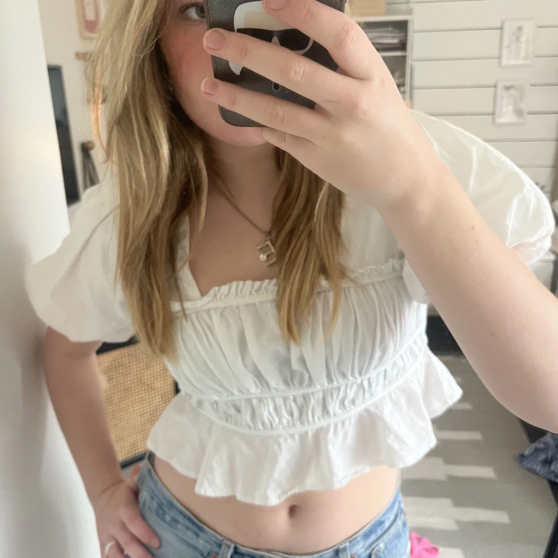 Vit volang topp - 90