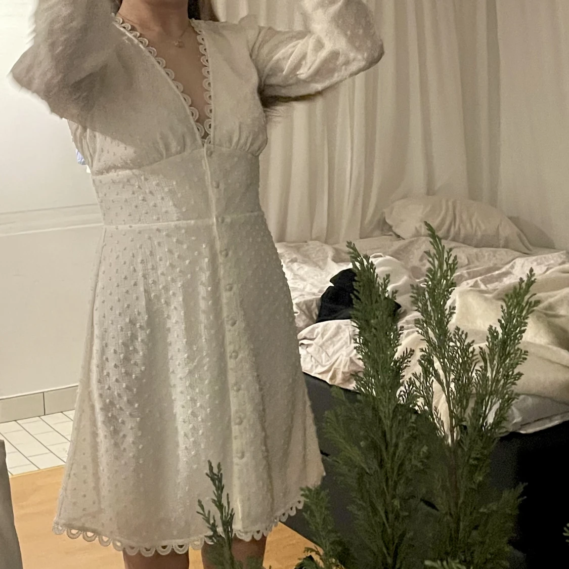 Vit klänning  - 91