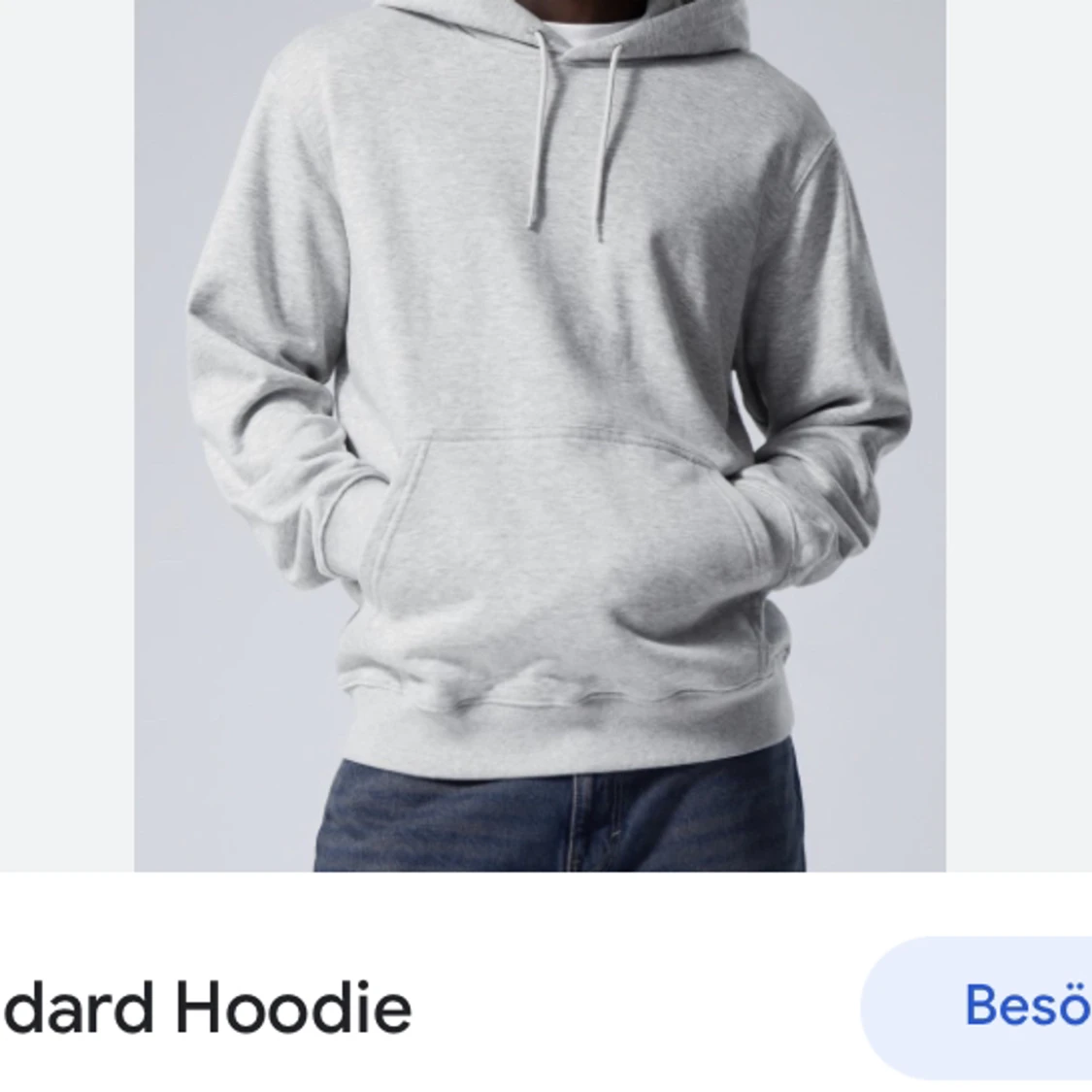 ASSNYGG GRÅ HOODIE - 90