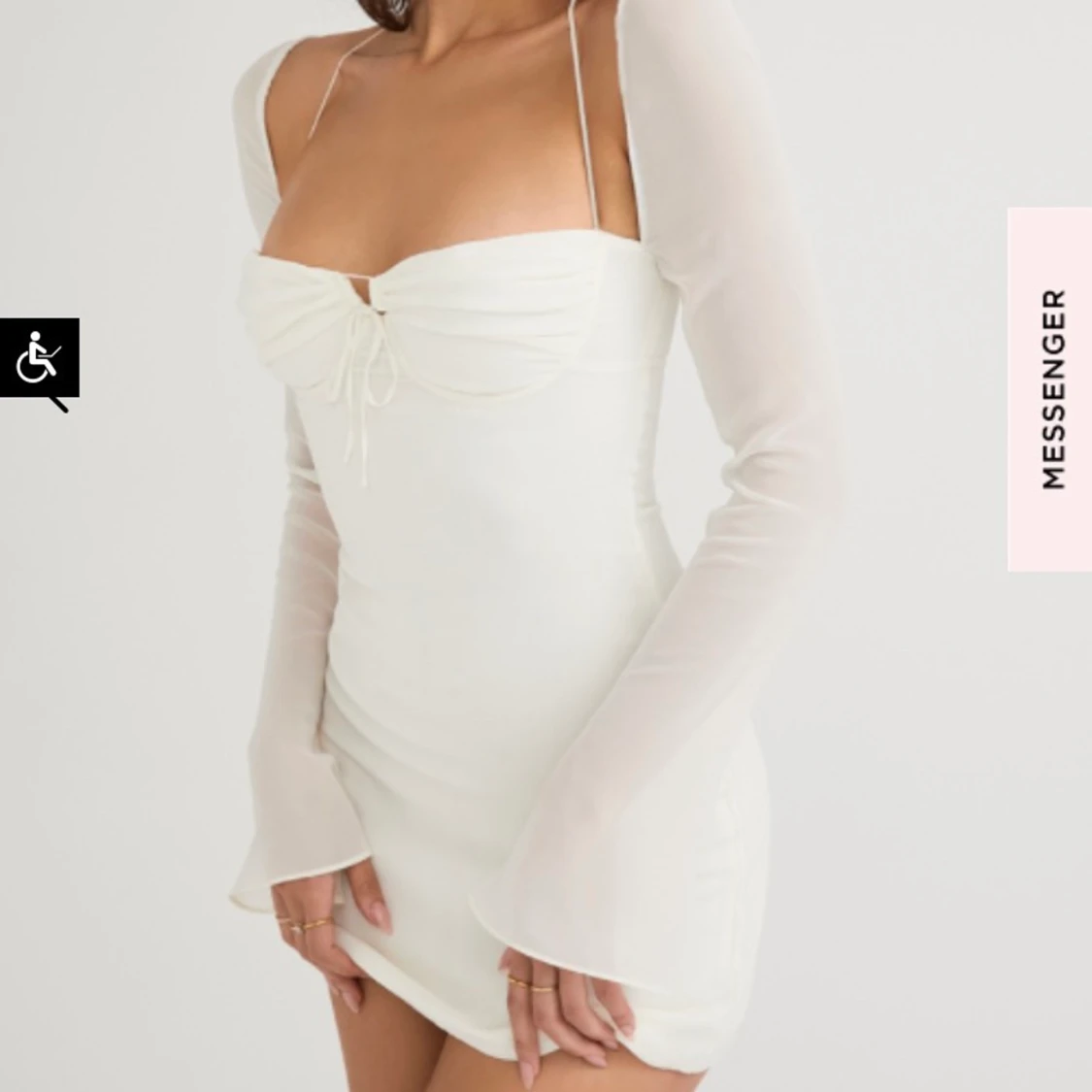 House of CB Vit klänning  - 91