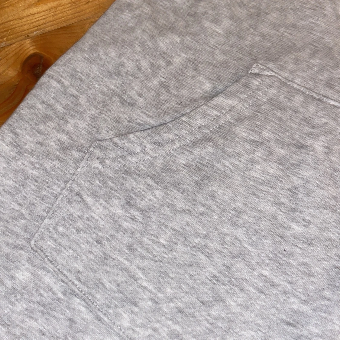 Grå lång hoodie - 91