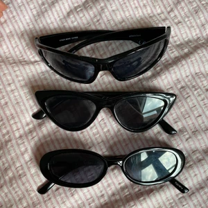solglasögon  - den högst upp 100kr de två andra 70kr/st  köpta från gina tricot/bikbok för ngn månad sen, säljer för att d it kmr t användning 
