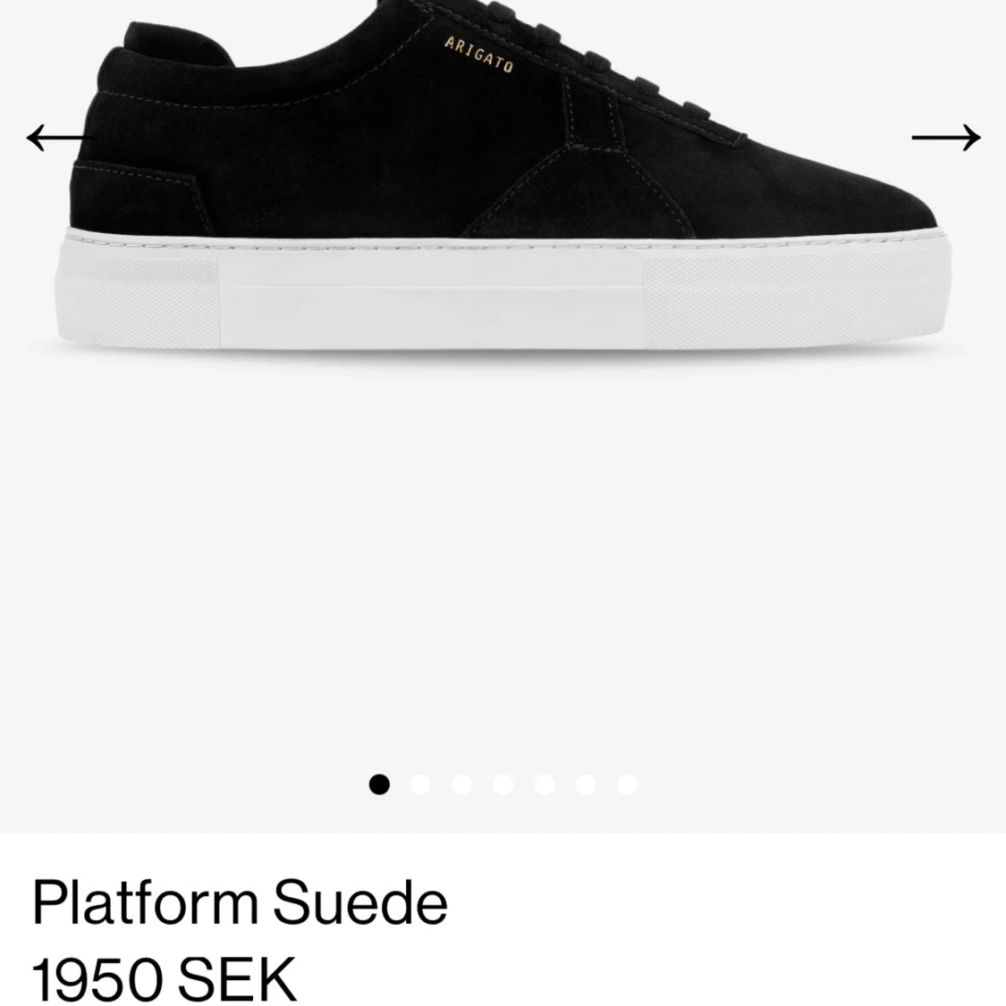 Axel Arigato Platform Suede Black - 91