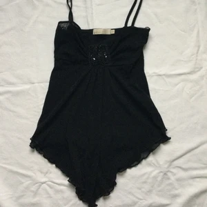 Linne - Svart linne, passar till xs-s