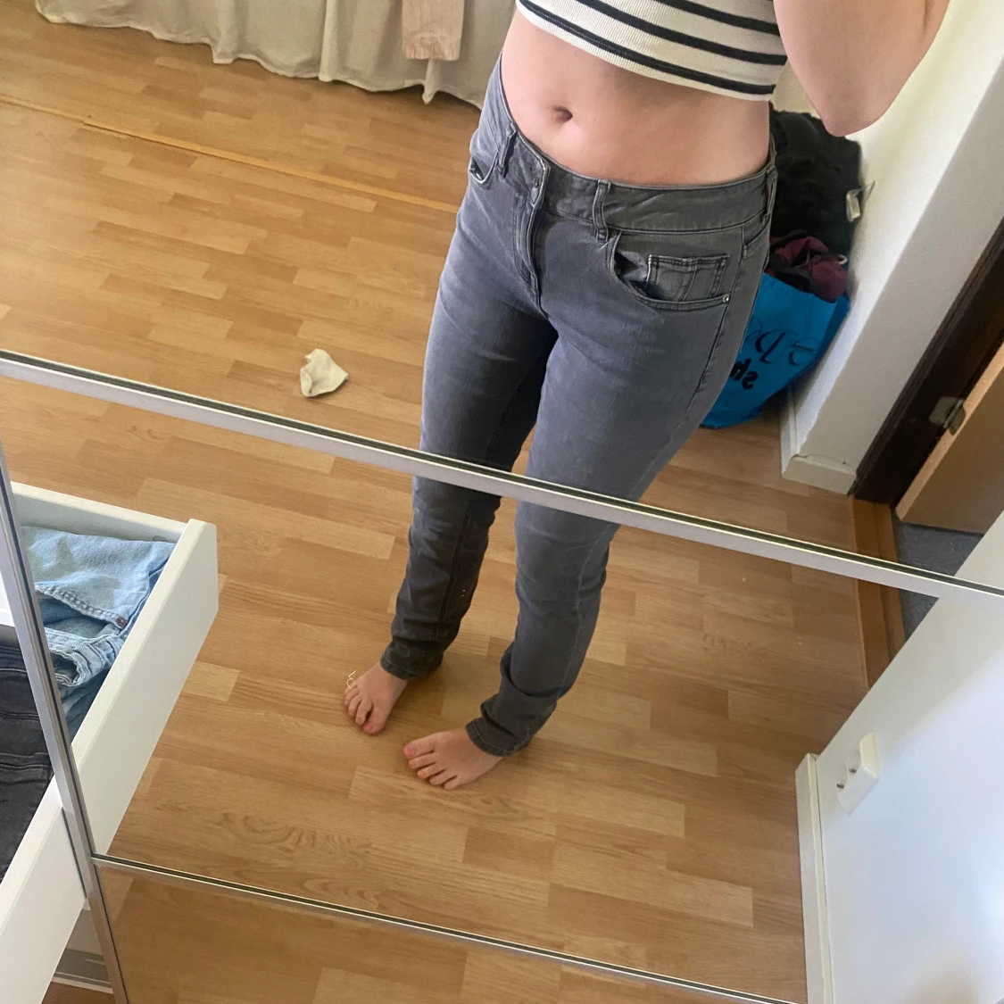 Låg/midwaist jeans - 90