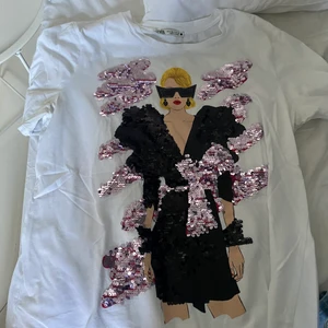 Zara t-shirt - En cool t- shirt från zara. Storlek s. Fåtal använd. Frakt ingår inte i priset. 