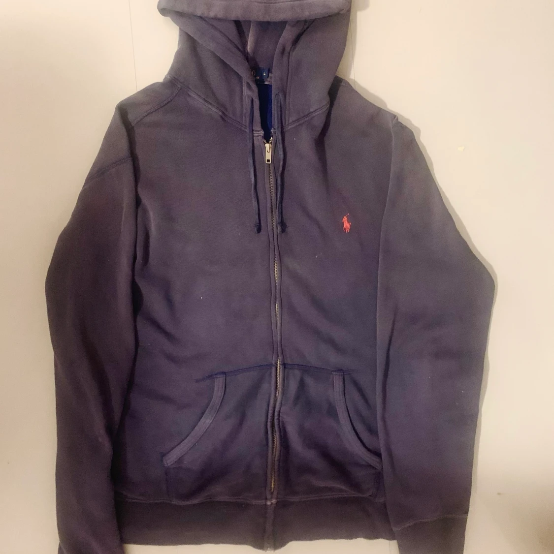 Märkligt blå Polo ralph Lauren zip up - 90