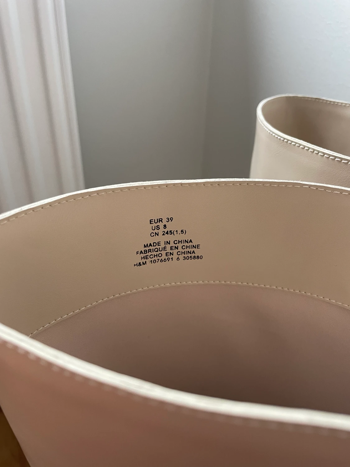 NEW Beige/nude knee high boots - 90