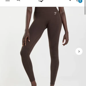 Gymshark tights - Vital seamless 2.0, cherry Brown marl. Strl xs. Knappt använda 