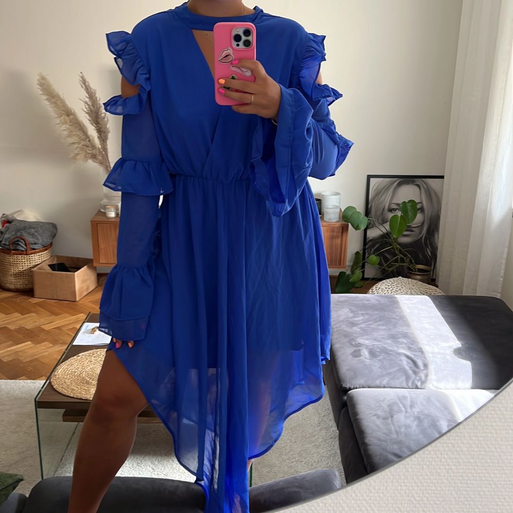 Blå Kornblå klänning - NA-KD | Plick Second Hand