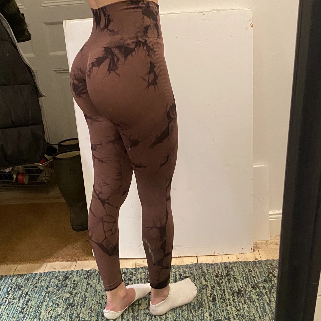 Träningsleggings med scrunch