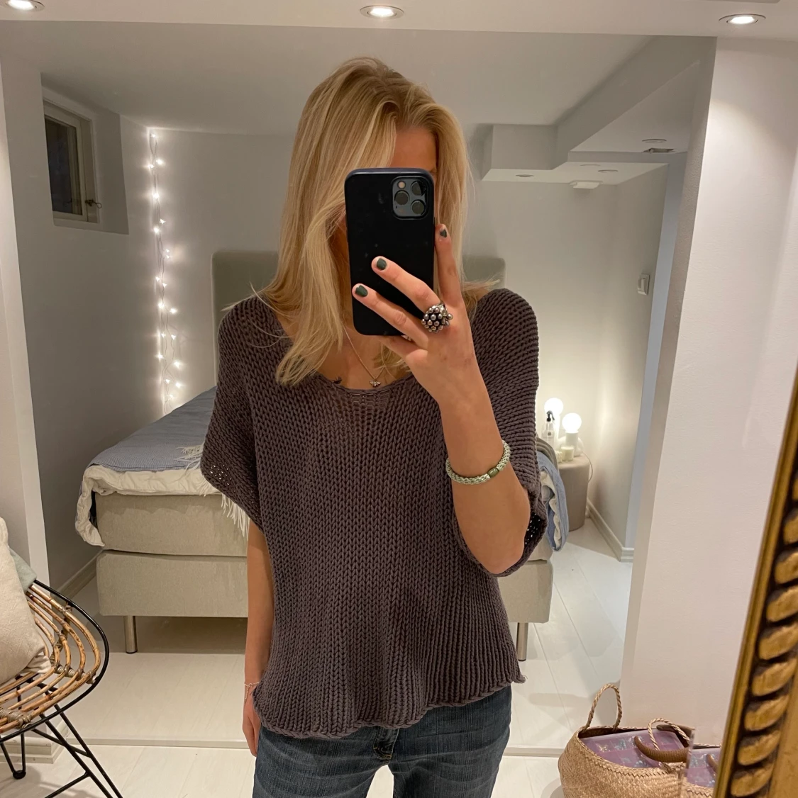 Stickad t shirt - 90