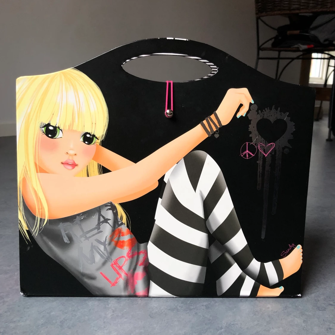 Top Model mapp med handtag 