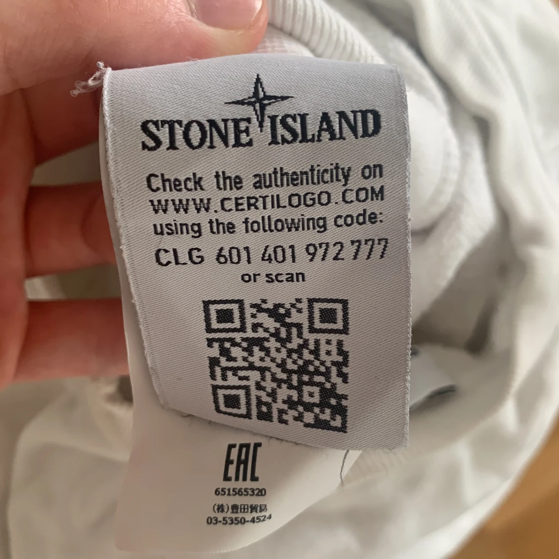 Stone Island vit tröja strl S - 91