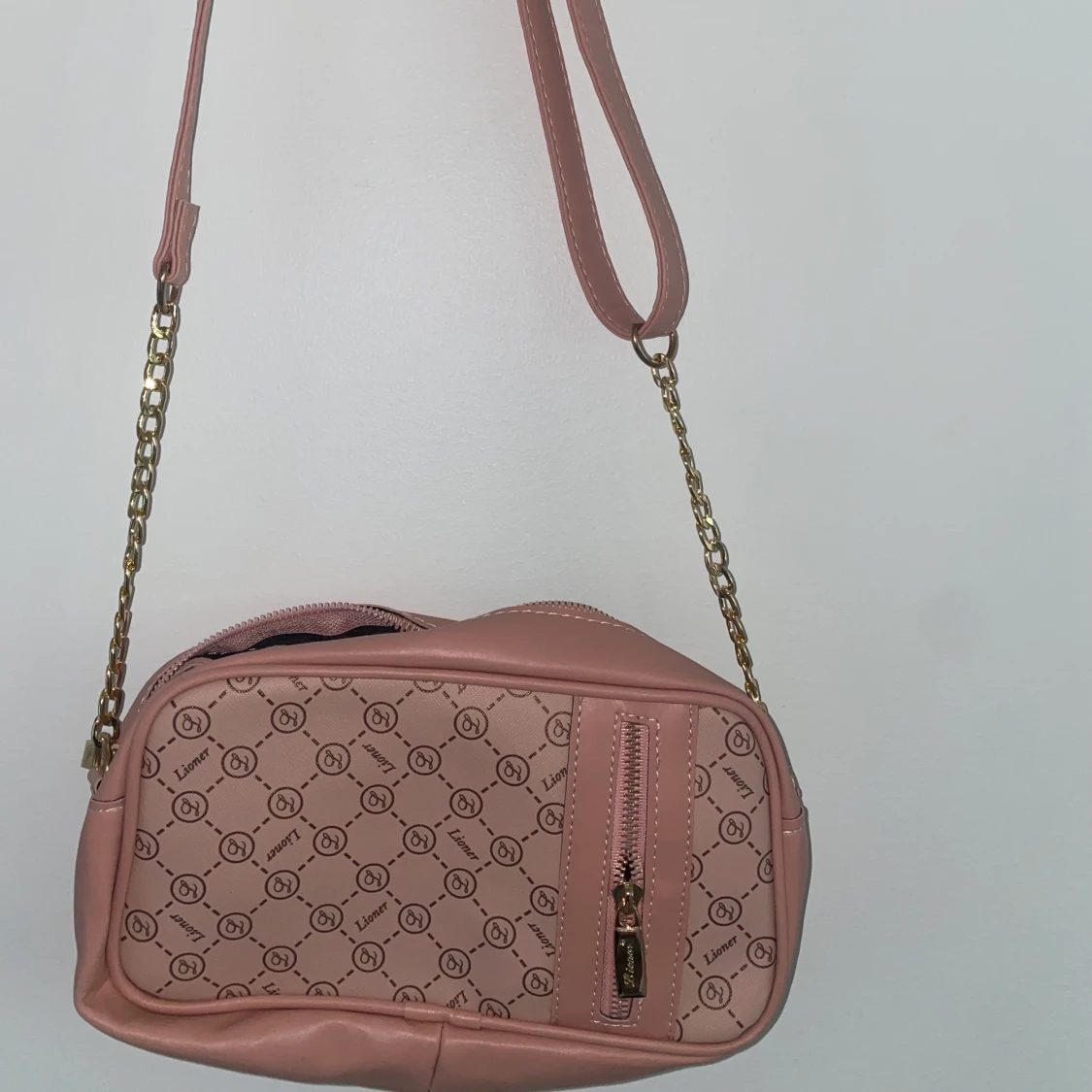 Rosa mönstrig väska med axelband🌸 - 91