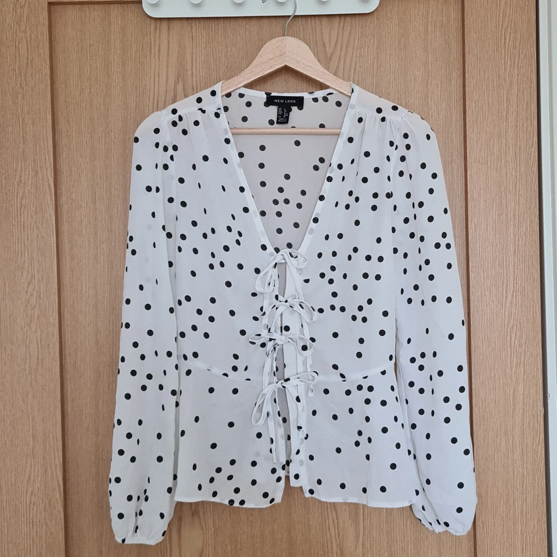 Polka dots long sleeve top - 90