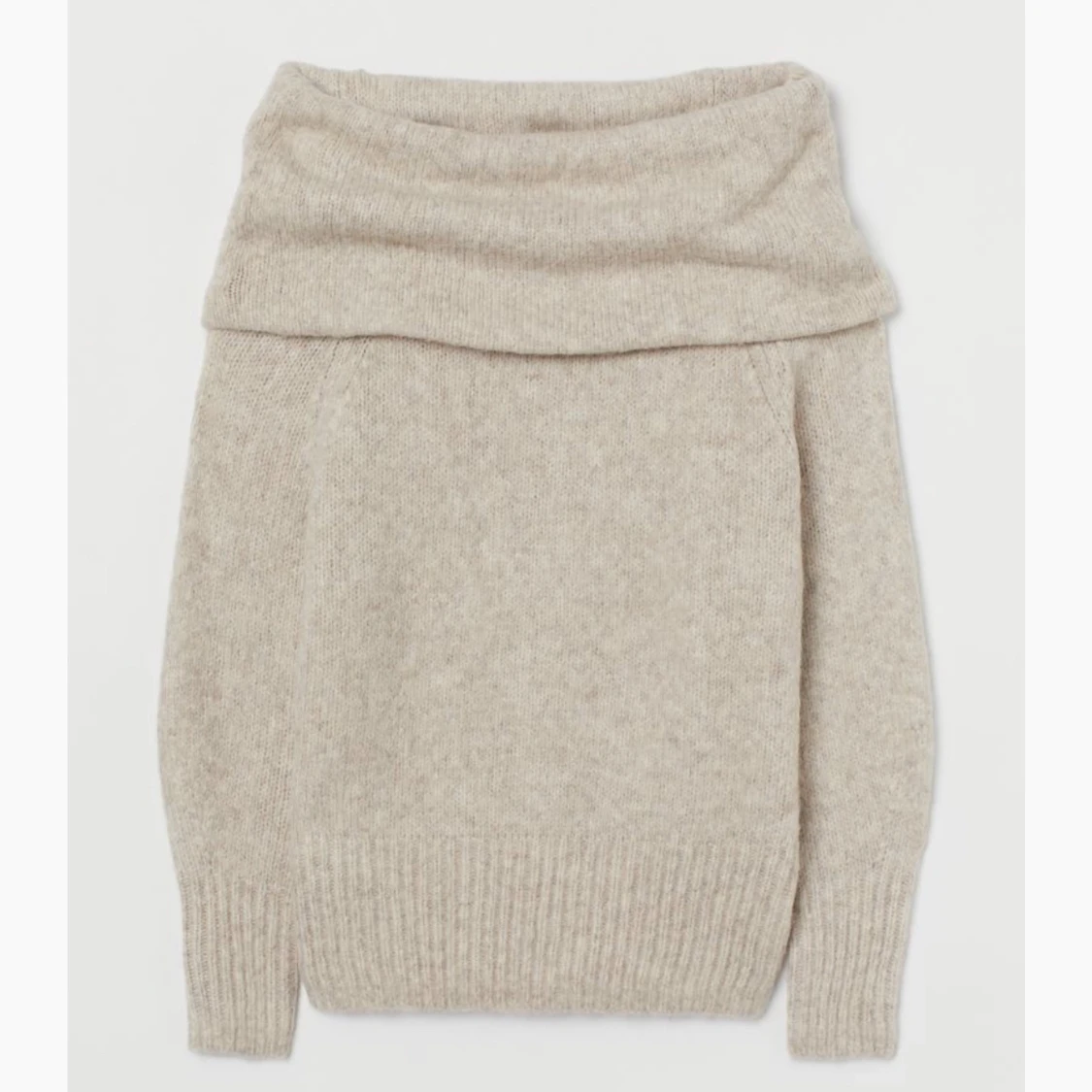 Stickad off shoulder topp