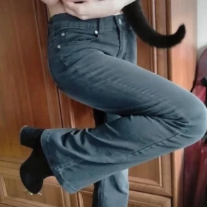 Jeans  - Jag säljer nu mina fina grå/svarta lbt liknande jeans. Okänt vad märket är men prislappen är kvar. Pris kan diskuteras ❤️