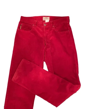 Vintage Armani byxor - Röda Manchesterbyxor, från Armani. Inga defekter 41 i midjan och 112,5 i längden