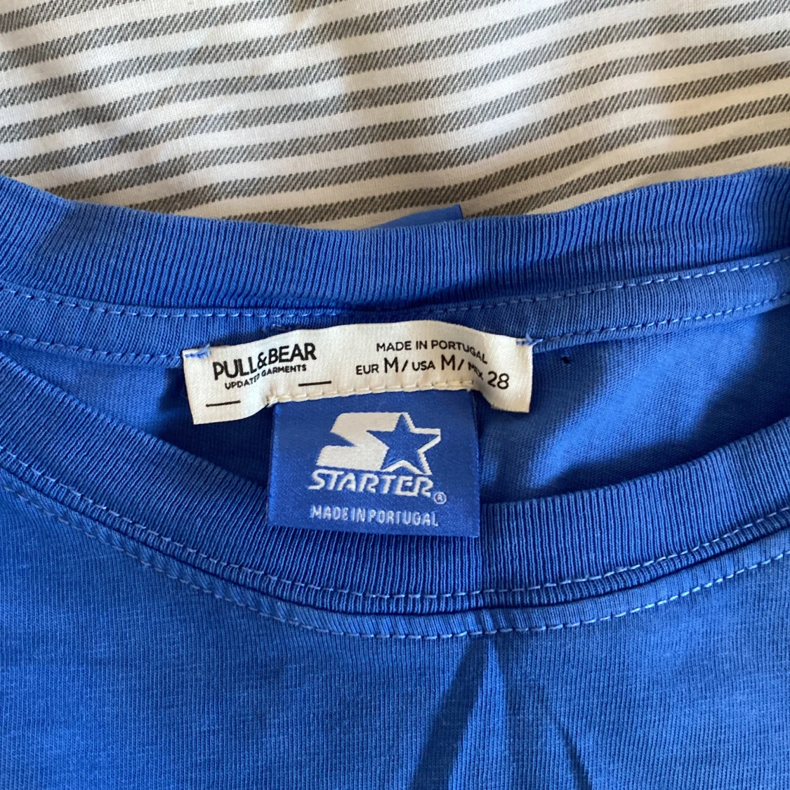 Blå grafic tee - 91