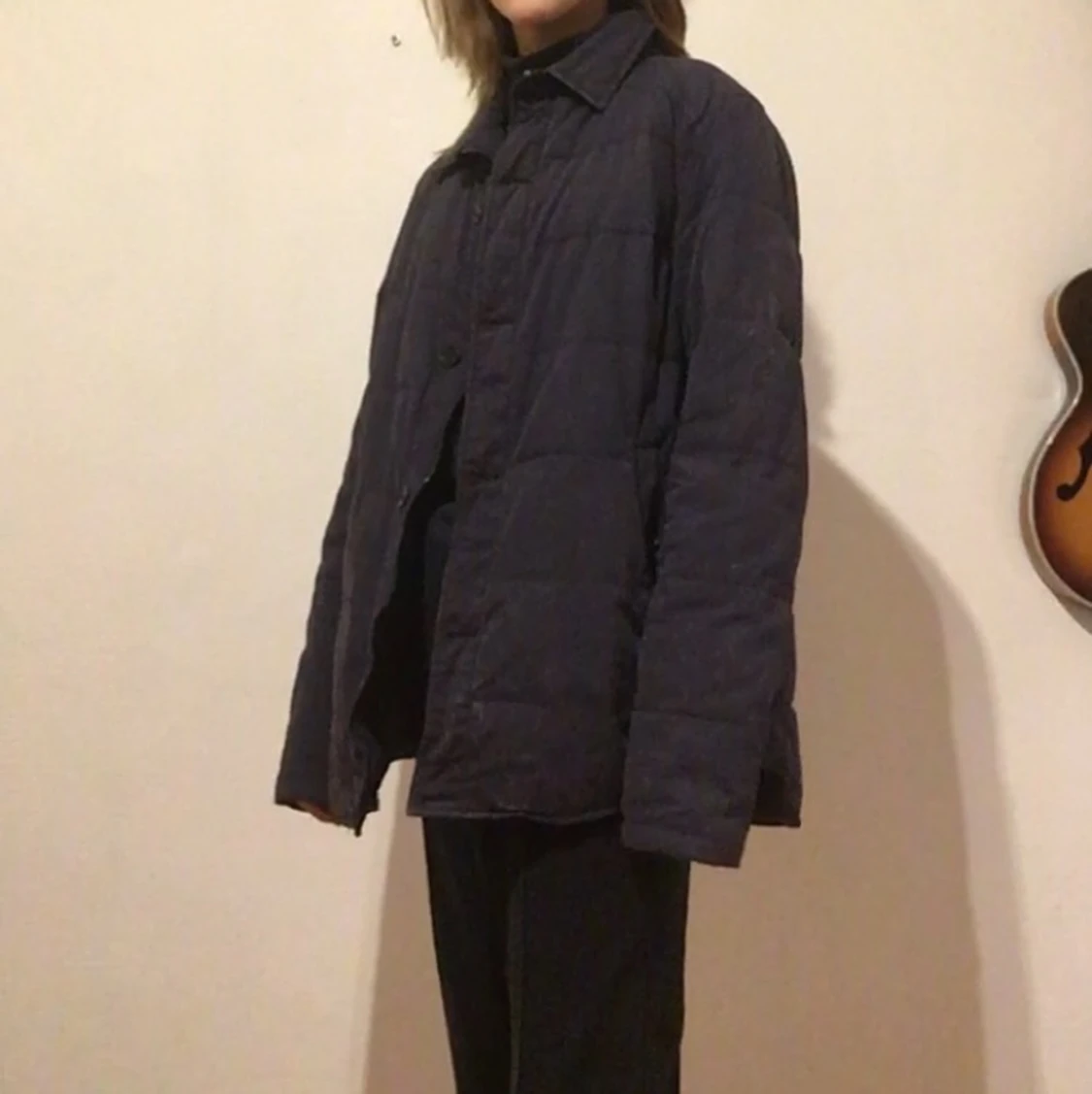 Mörkblå höstjacka  - 90