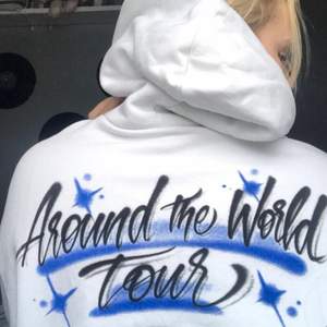 Säljer nu min hov1 ”around the world tour” hoodie. Den är använd men i mycket bra skick. Om många är intresserade startar jag en budgivning 🤍 Bilden är lånad, skriv privat för mer bilder