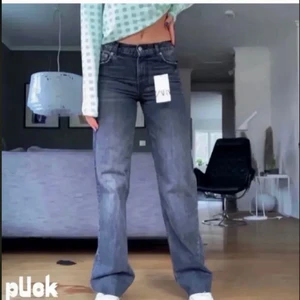 Zara mid rise jeans  - BUDGIVNINGEN ÄR INTE AVSLUTAD! BUDA I KOMMENTARERNA💗säljer dessa superfina och populära grå zara mid rise jeans då de tyvärr blivit för små. Slutsålda på hemsidan men köptes för 400. Bilderna är lånade men de är exakt likadana. 
