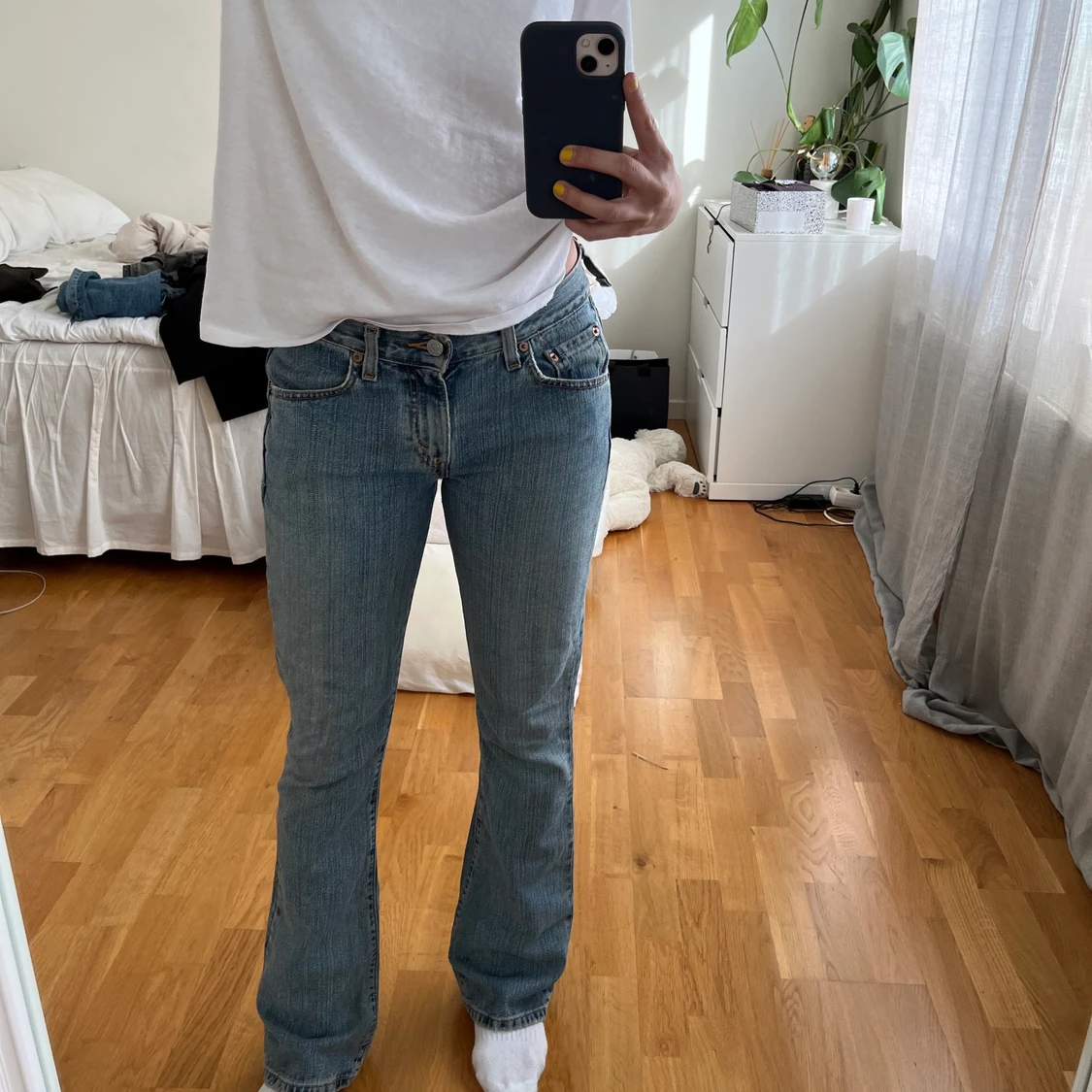 Lågmidjade Levis Bootcut Jeans