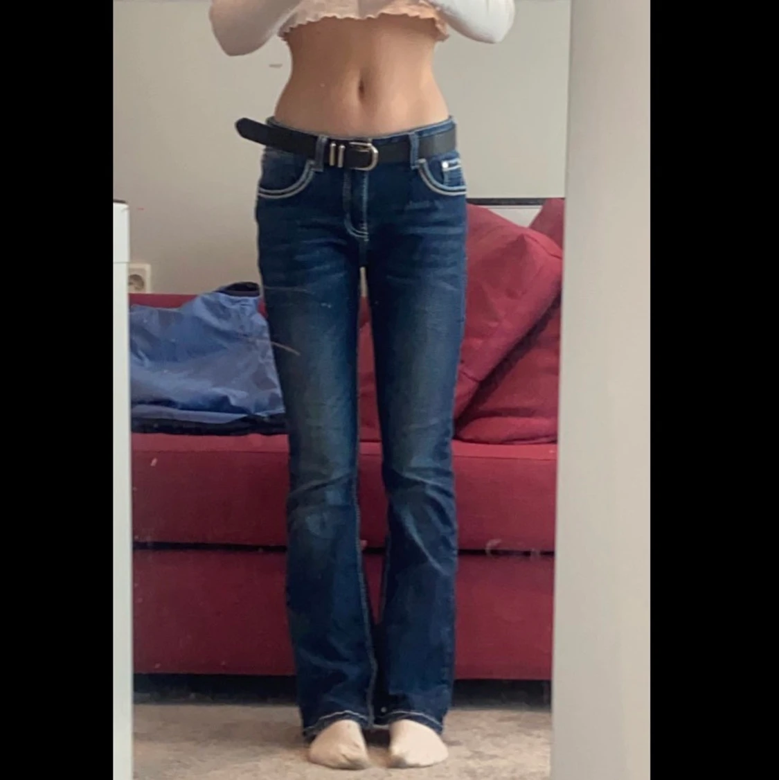 Lågmidjade jeans - 90