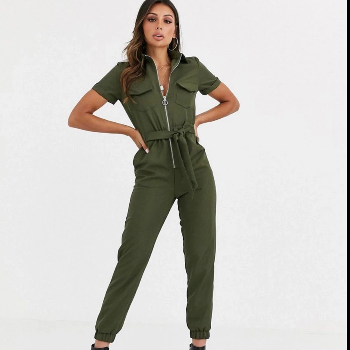 Khaki jumpsuit