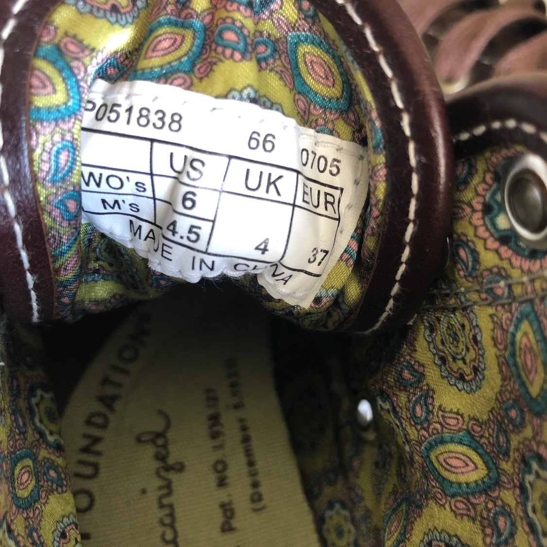 Äkta PF flyers i brunt skinn. - 91