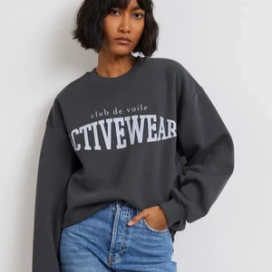 Grå gina tröja - Super fin tröja jag köpte men inte riktigt har varit min stile men du säljer jag den och den i storlek xs o super fint skick inga fläckar utan i ljuset såg det ut som det man kan också bara skriva ett bud eller om man är intresserad 💓