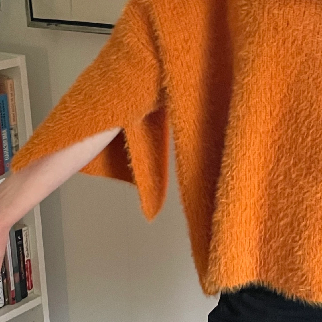Fluffig orange tröja - 91
