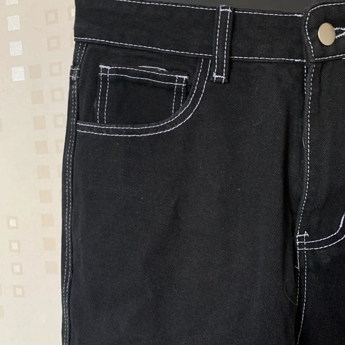 Svarta jeans med detaljer  - 91