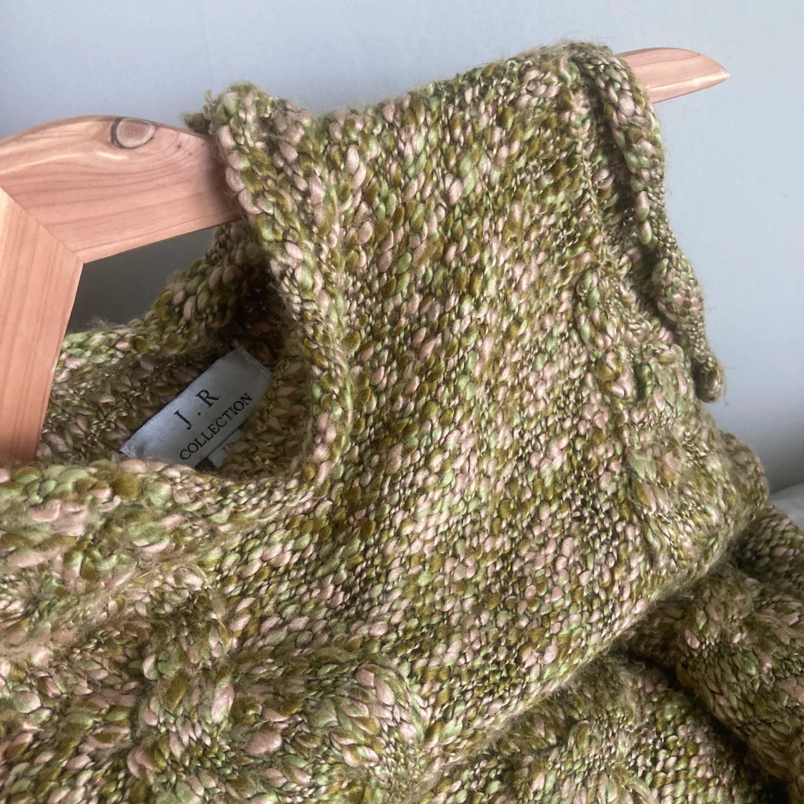 Stickad mönstrad top - 90