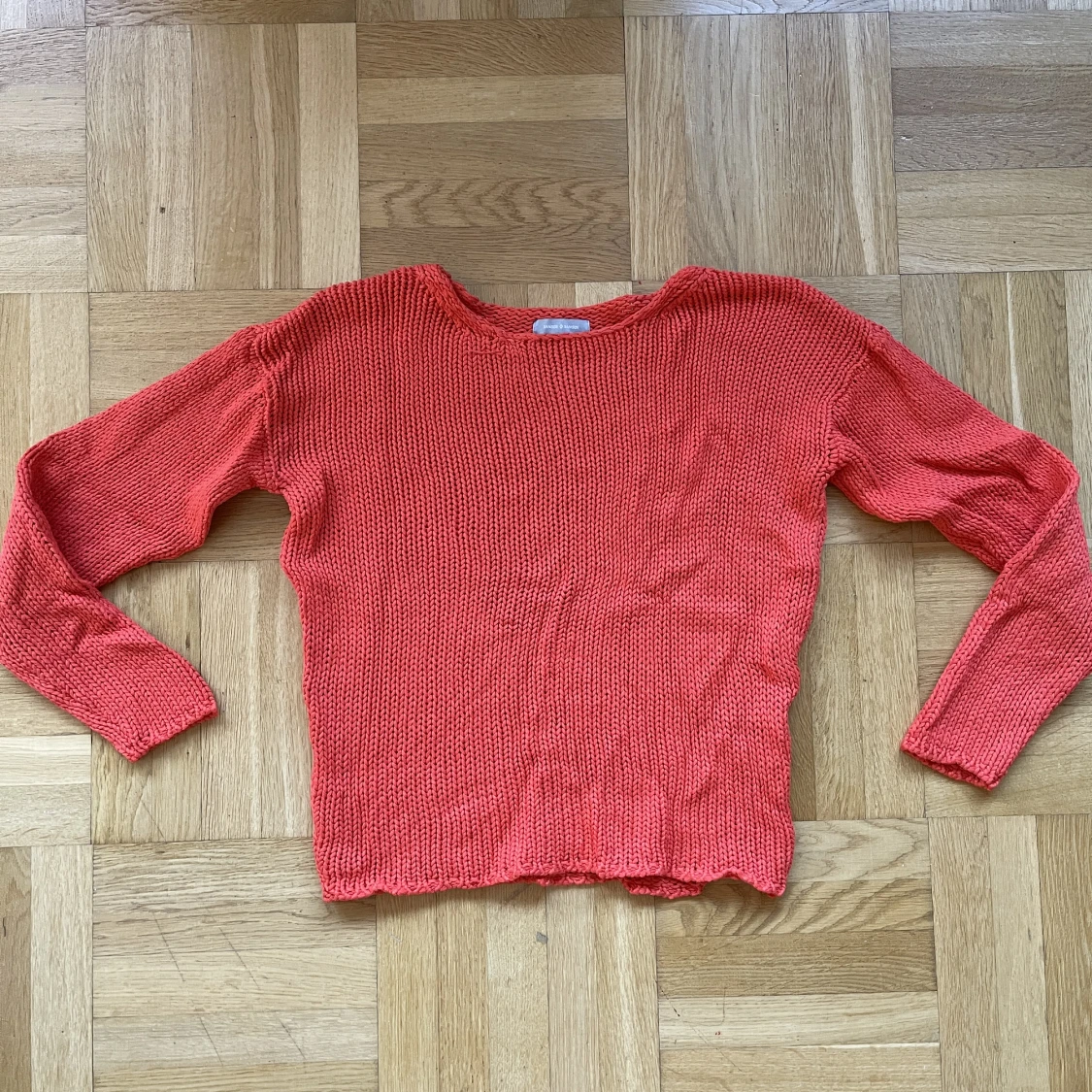 Samsoe samsoe stickad tröja orange strl S