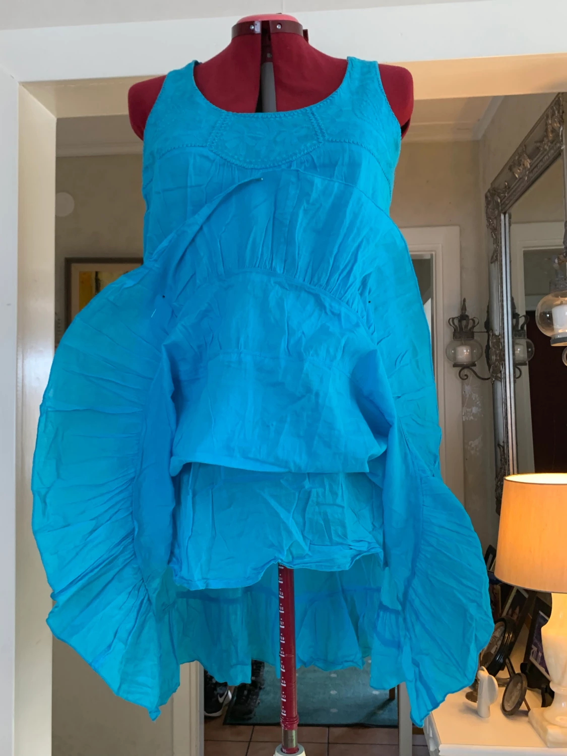 Turkos Sommarklänning st44100% cotton - 90