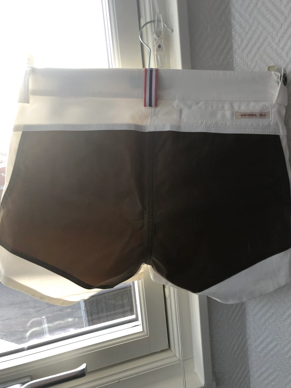 Shorts med äkta läder fickor - 90