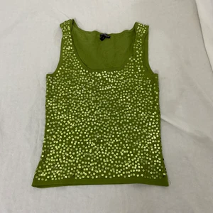 y2k topp - Grön y2k topp med paljetter från märket bandolera woman, storlek S