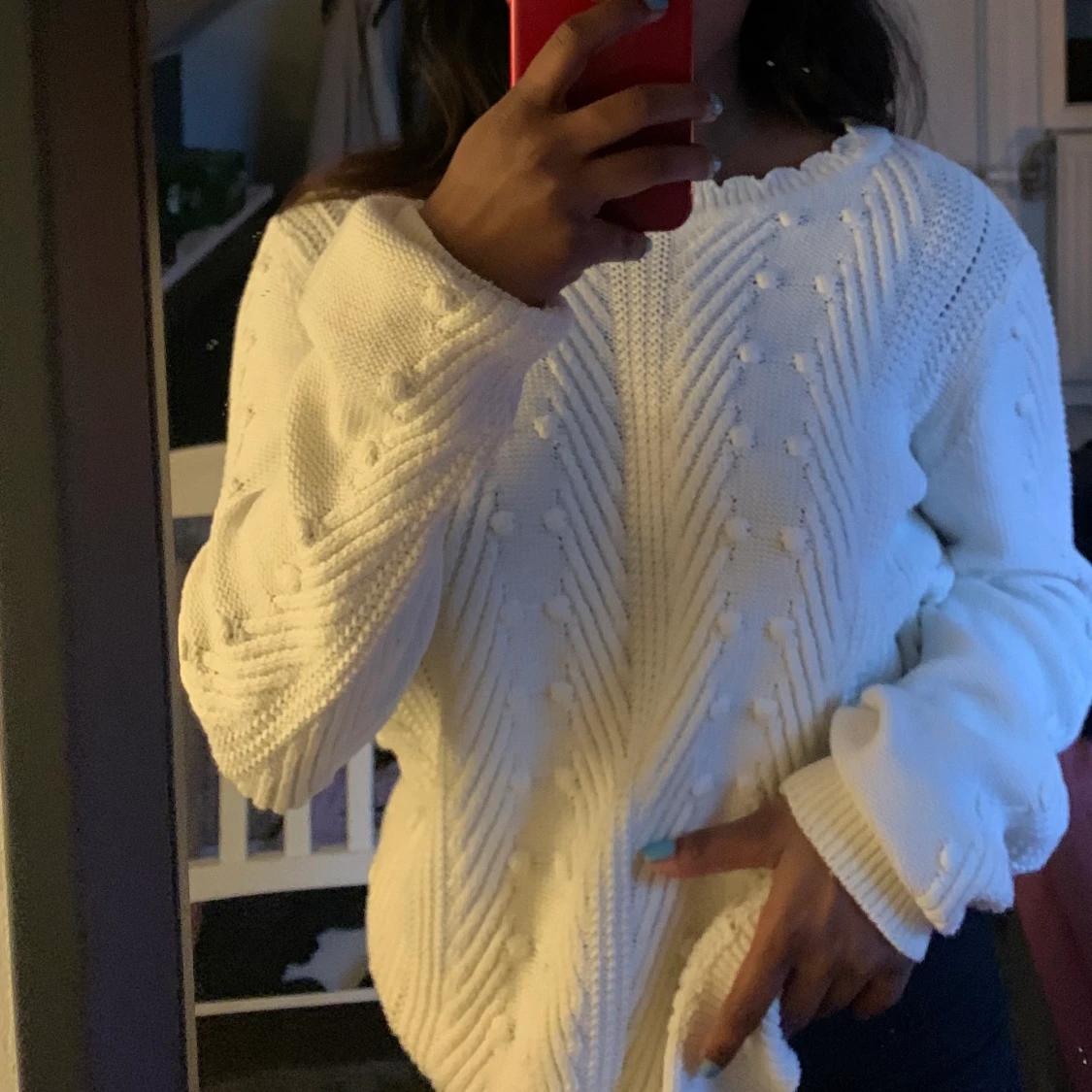 Mysig Stickad Tröja Stockholmstil