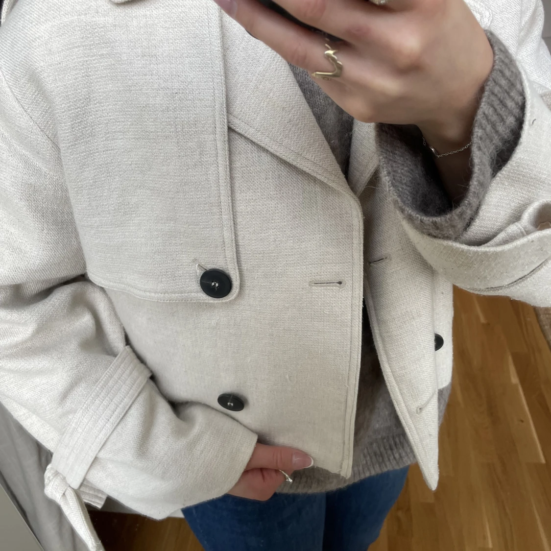 Kort trenchcoat  - 90