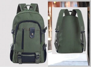 Trendig Ryggsäck i Canvasduk  - Mått 27.00*16.00*41.00 cm 4 färger kvar 