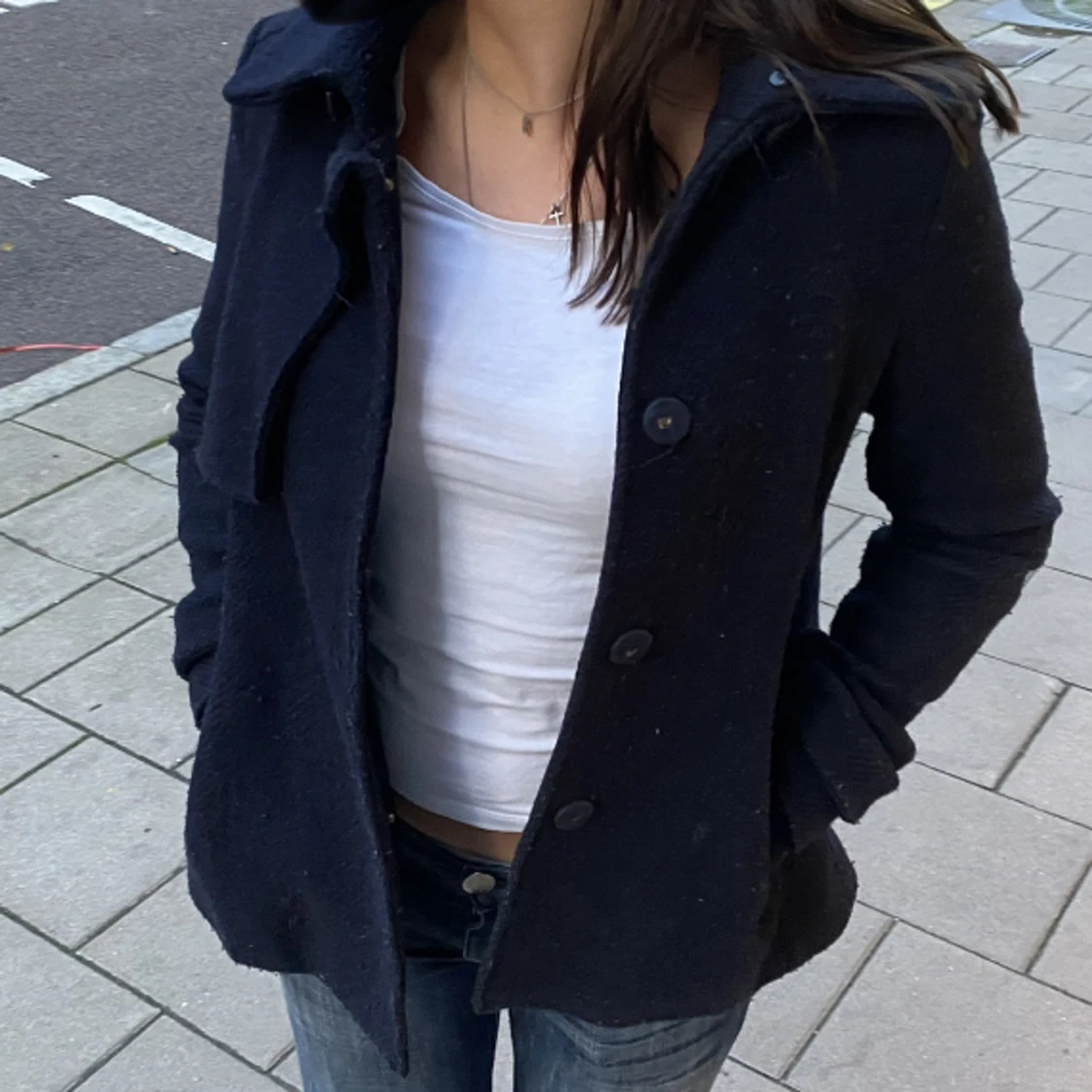 Mörkblå kappa❤️