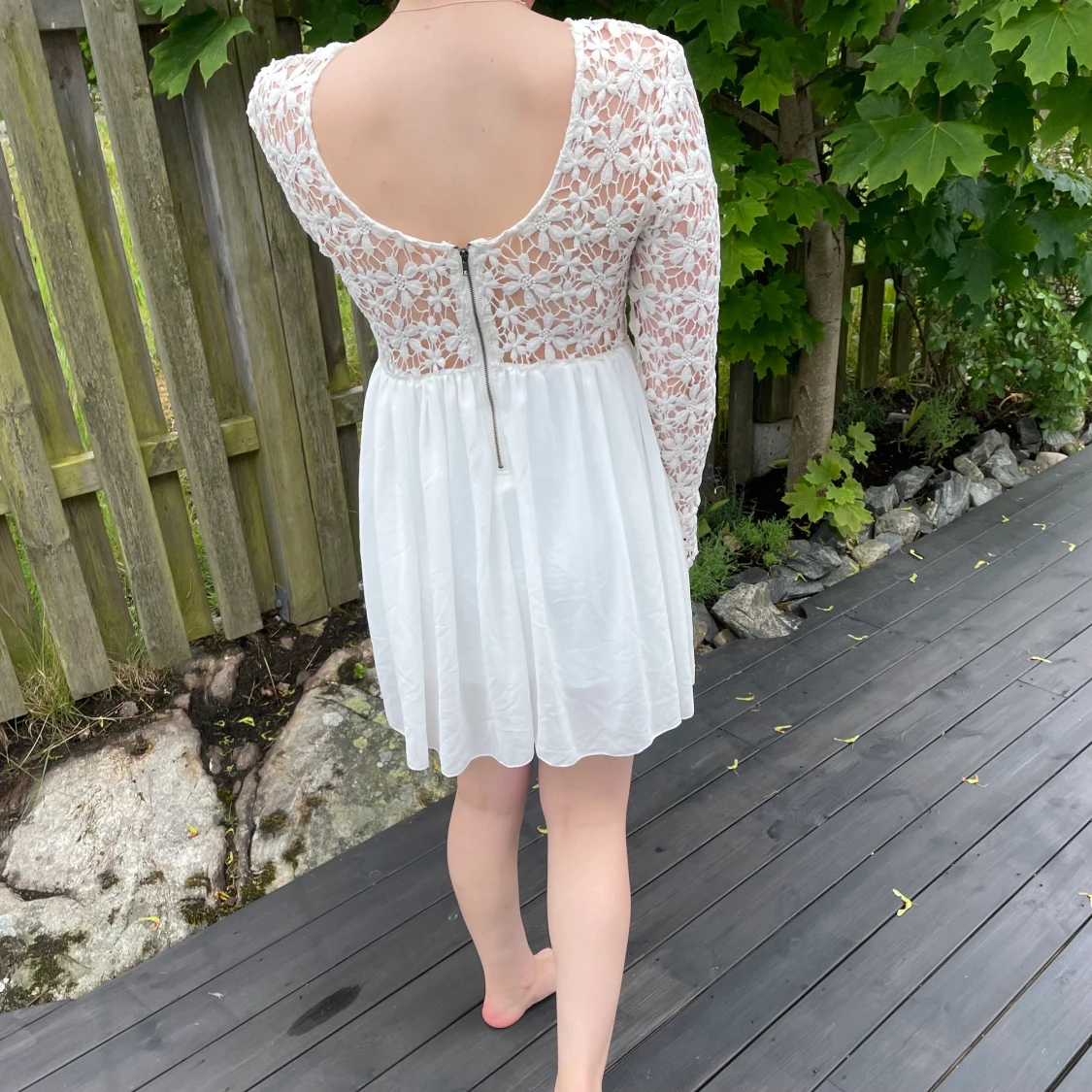 Dm Retro (Dennis Maglic) vit klänning strl S - 90